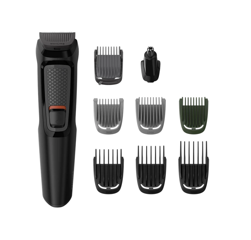 PHILIPS Series 3000 Multigroom, All in one Trimmer for Head and Body 9 in 1 | 60 min Runtime (MG3710/65)