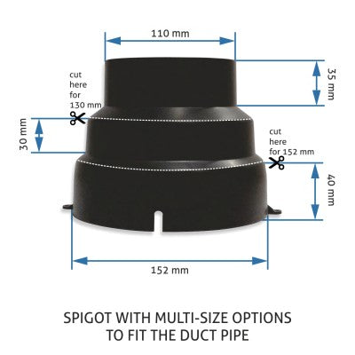 Kitchen Chimney Curved Glass with Push Button Baffle filters 60cm 1000 m3/h -Black (6070 JU BL)