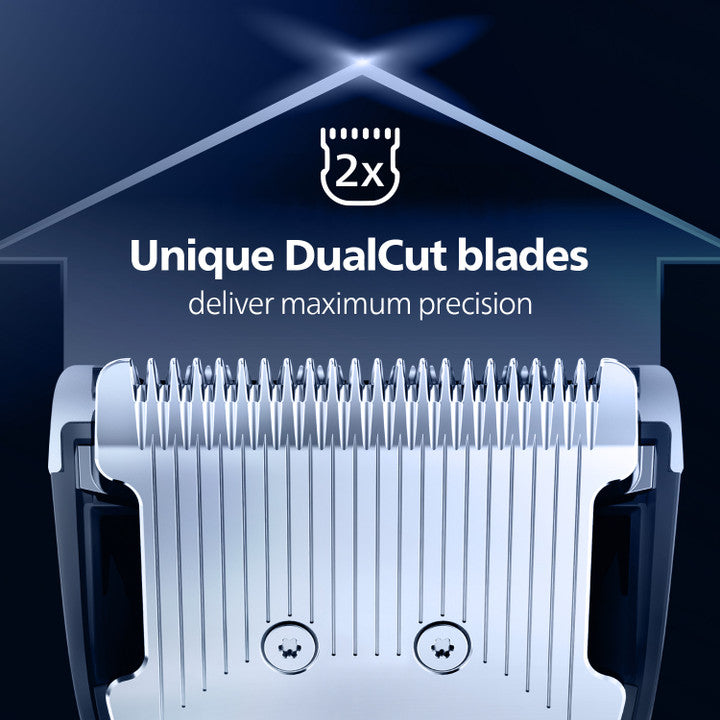 PHILIPS Series 5000 Multigroom, All in one Trimmer for Face, Head and Body 11 in 1, 75 min Runtime (MG3760/33)