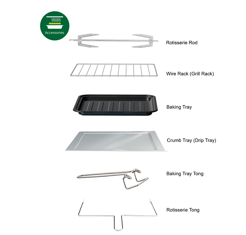 PHILIPS Viva Collection 25L Oven Toast Griller | Opti Temp Technology, 10 Presets menu, Digital Display panel (HD6975)
