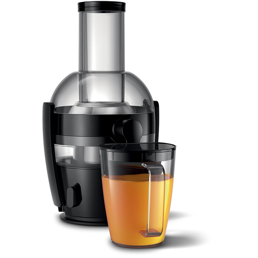 PHILIPS Viva Collection 2L Juicer | Drip stop, Quick clean, Compact & XL Tube (HR1855/70)