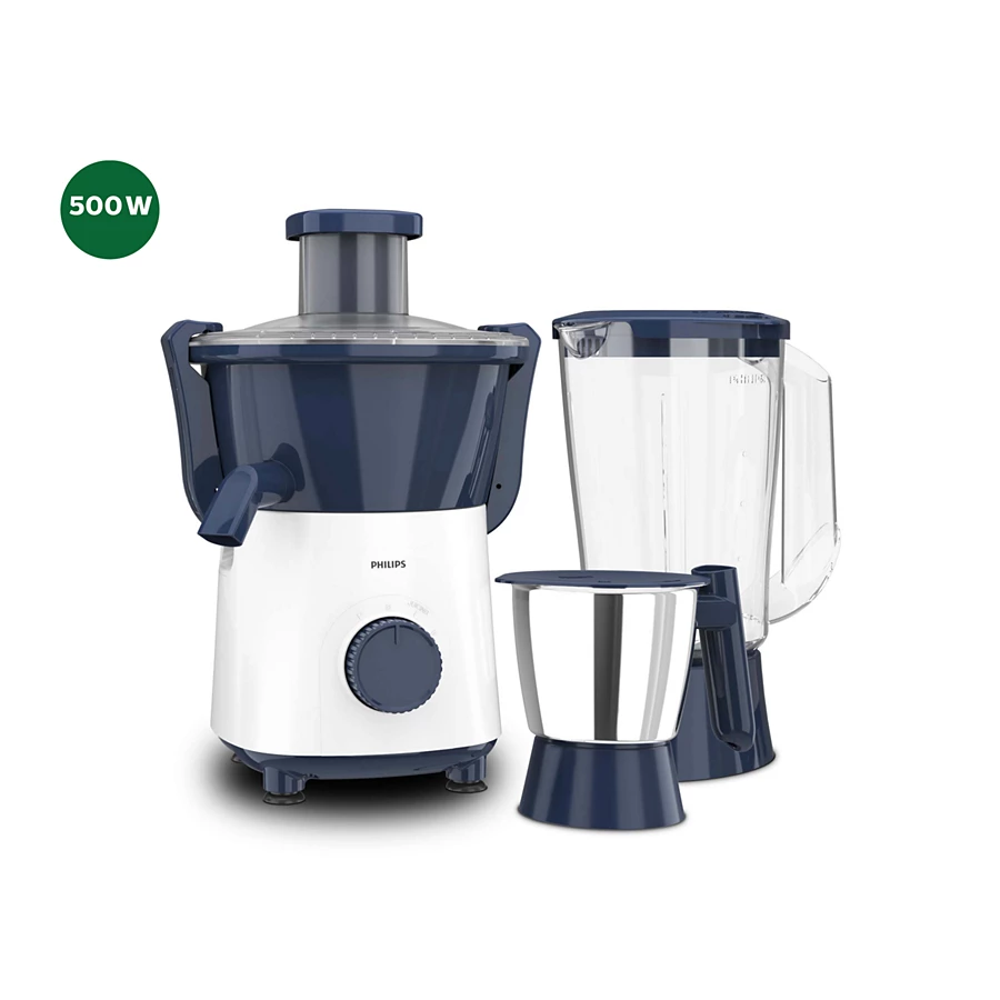 PHILIPS Daily collection Juicer Mixer Grinder | 500W, Multi-utility Jars | Perfect for Daily Use (HL7567/00)