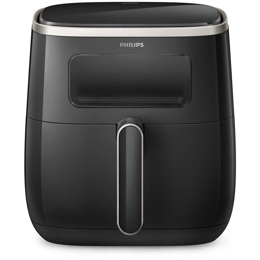 PHILIPS 5.6L Airfryer 3000 Series XL Digital Window | RapidAir Technology, See Through Cooking Window, Touch Screen Control (HD9257/80)