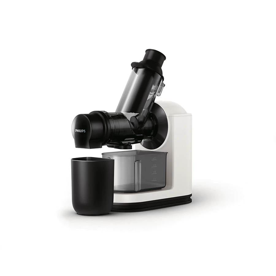PHILIPS Viva Collection XL Tube Masticating juicer | Quick clean, Easy assembly, Integrated cord storage (HR1887/81)