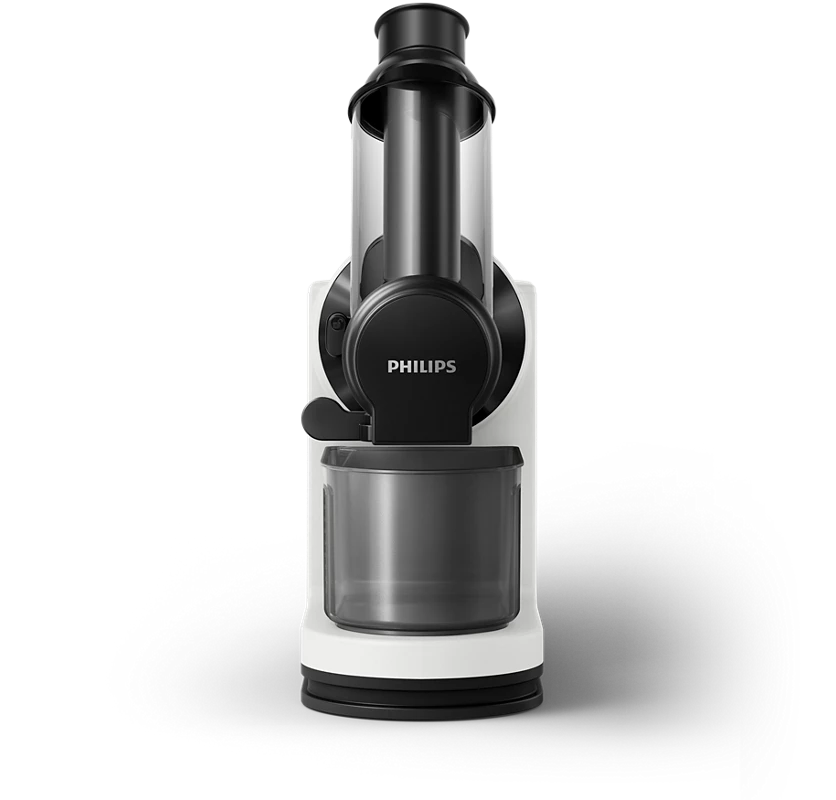 PHILIPS Viva Collection XL Tube Masticating juicer | Quick clean, Easy assembly, Integrated cord storage (HR1887/81)