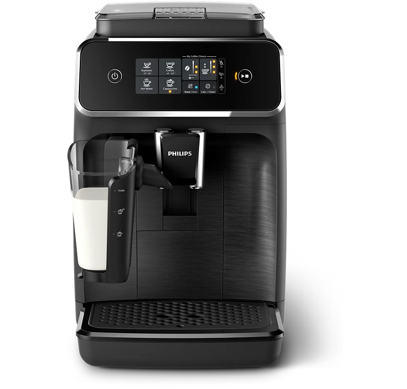 PHILIPS Series 2200 Fully automatic espresso machines | Intuitive Touch Display, Dishwasher Safe parts | 1500W, 230V, 50Hz (EP2230/10)