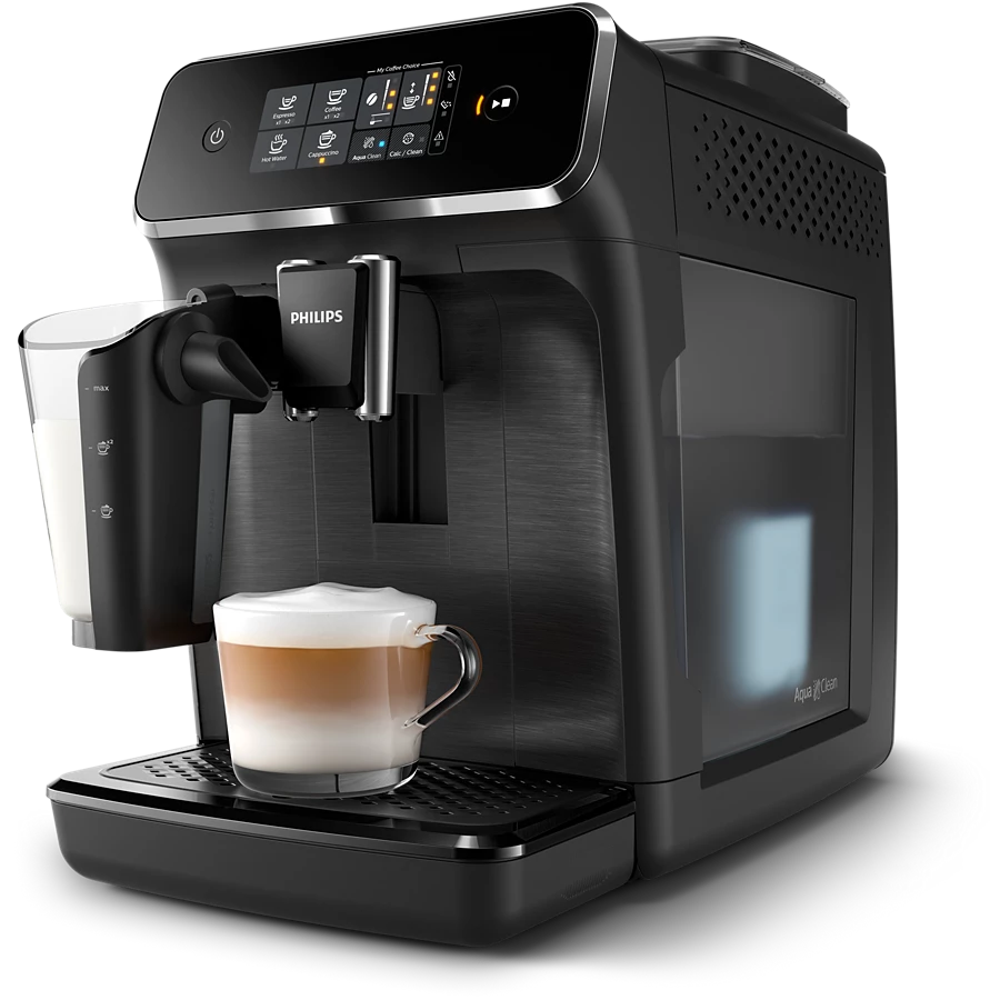PHILIPS Series 2200 Fully automatic espresso machines | Intuitive Touch Display, Dishwasher Safe parts | 1500W, 230V, 50Hz (EP2230/10)