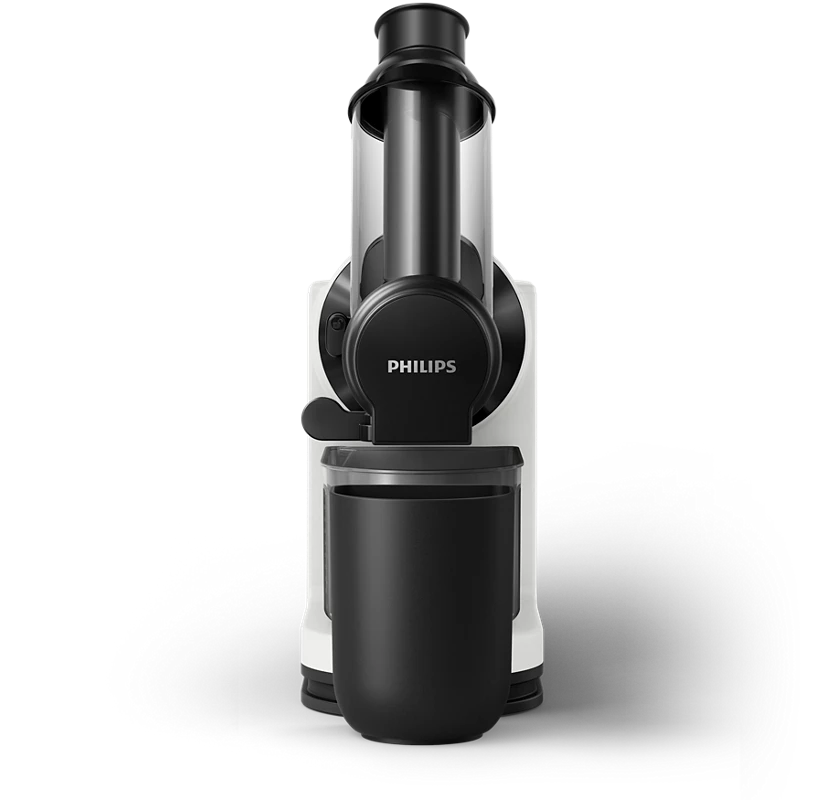 PHILIPS Viva Collection XL Tube Masticating juicer | Quick clean, Easy assembly, Integrated cord storage (HR1887/81)