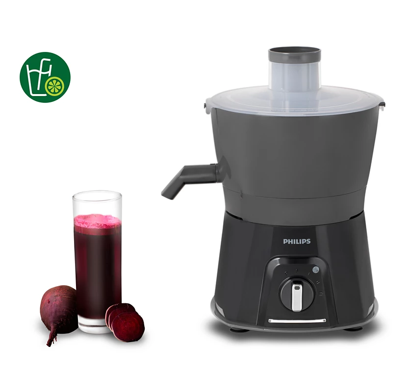 PHILIPS Viva Collection Juicer Mixer Grinder | Turbo power Motor, Drip free Spout, 3-step Blade Technology (HL7579/00)