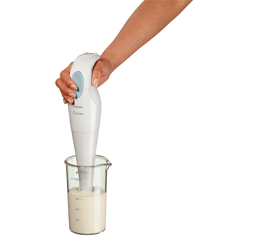 PHILIPS Daily Hand blender | 250 W, Detachable Plastic bar, Dishwasher Safe (HR1350/90)
