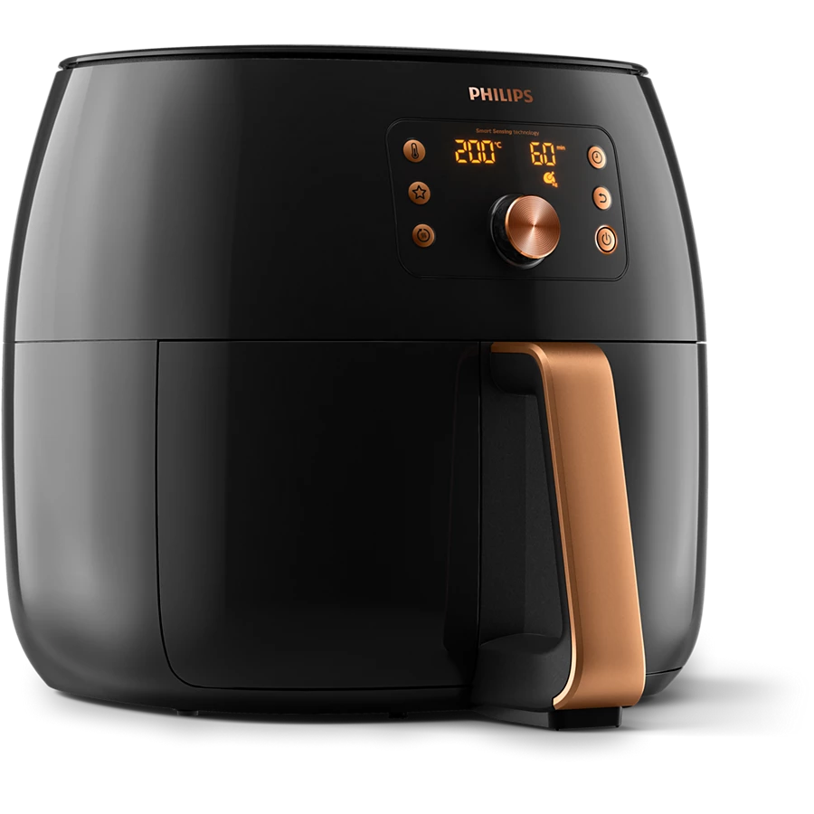 PHILIPS Premium 1.4kg Airfryer XXL | Rapid Air Technology, Fat Removal technology, Smart Sensing technology | Perfect for Modified kitchens (HD9867/90)