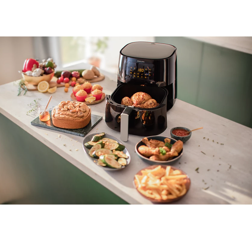 PHILIPS 3000 Series 6.2L XL Airfryer | Rapid Air Technology, Touch Control, XL Size (HD9270/70)