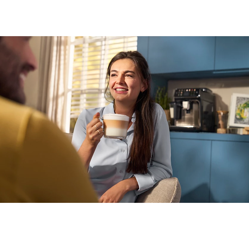 PHILIPS Series 2200 Fully automatic espresso machines | Intuitive Touch Display, Dishwasher Safe parts | 1500W, 230V, 50Hz (EP2230/10)