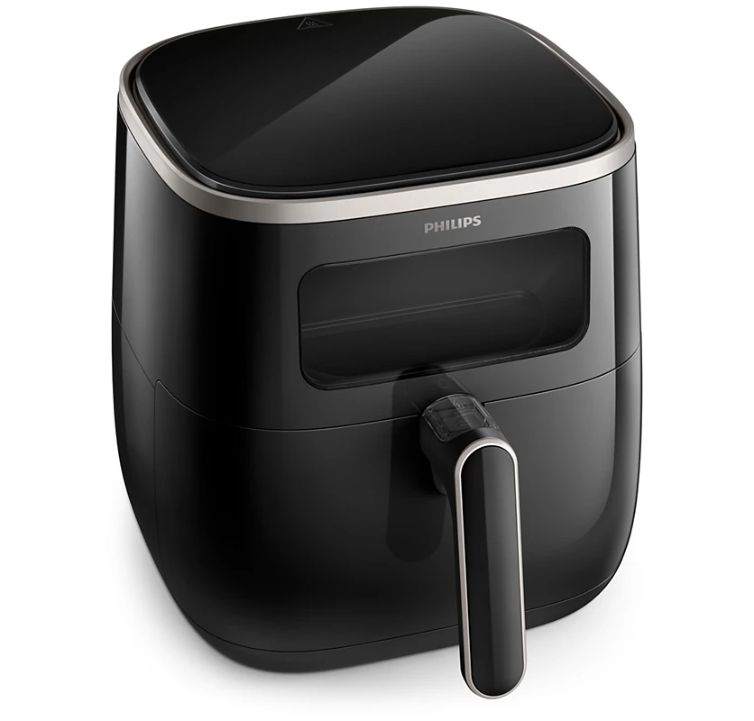 PHILIPS 5.6L Airfryer 3000 Series XL Digital Window | RapidAir Technology, See Through Cooking Window, Touch Screen Control (HD9257/80)