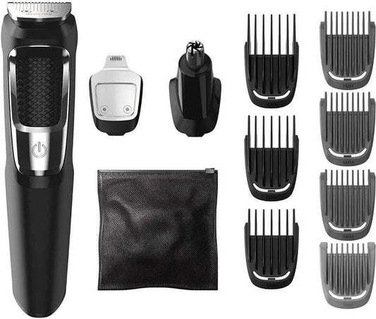 PHILIPS Series 5000 Multigroom, All in one Trimmer for Face, Head and Body 10 in 1 | 60 min Runtime (MG3750/33)