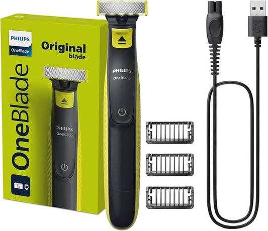 Philips OneBlade I Hybrid Trimmer & Razor I Trim, Edge & Shave | 2x Powerful Motor | Longer Battery Life I No Skin Irritation as Blade Never Touches Skin | Dual Protection Technology | QP2724/10