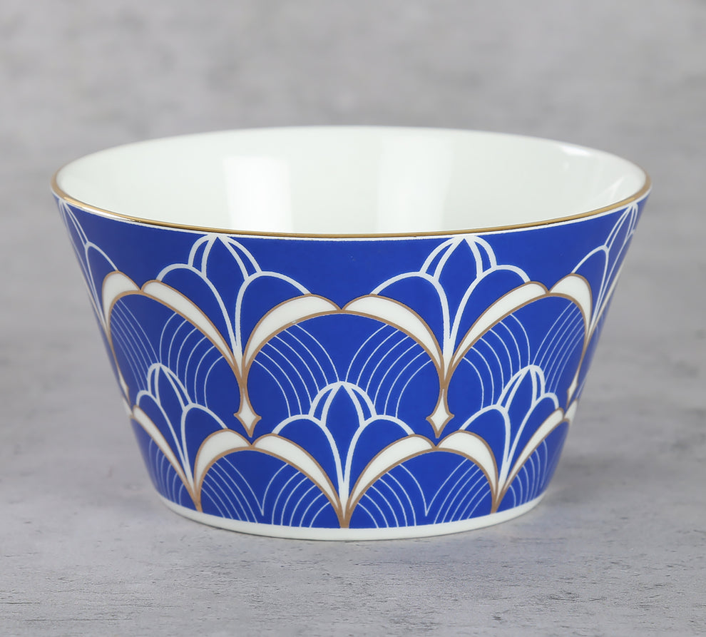 Claycraft India Circus Botanical Elegance Nikko Bowl Set of 3 | 22K Gold Accents (470ml)