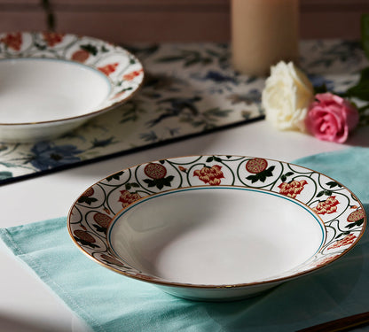 Claycraft India Circus Blushed Orchard Set of 2 Pasta Plate (Set of 2)