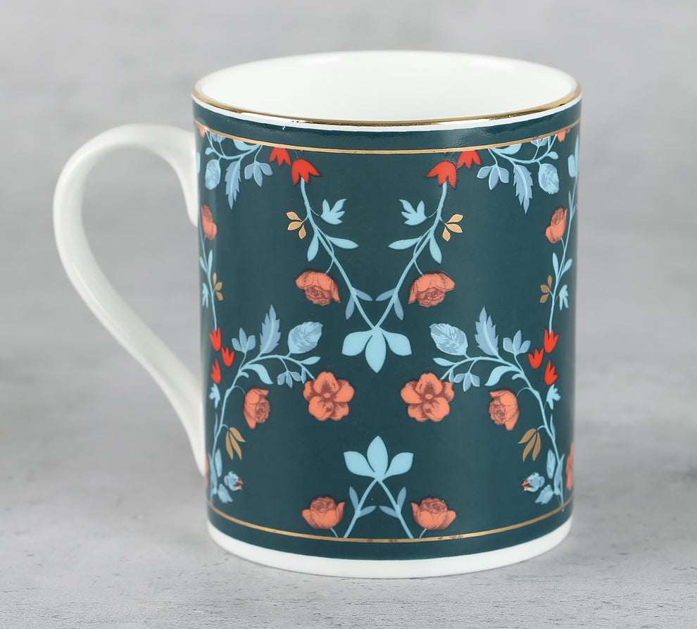 Claycraft India Circus Nature's Bloom Swing Milk Mug Set of 2 (520ml)