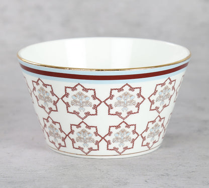 Claycraft India Circus Petal Perfection Nikko Bowl Set of 3 | 22K Gold Accents (470ml)