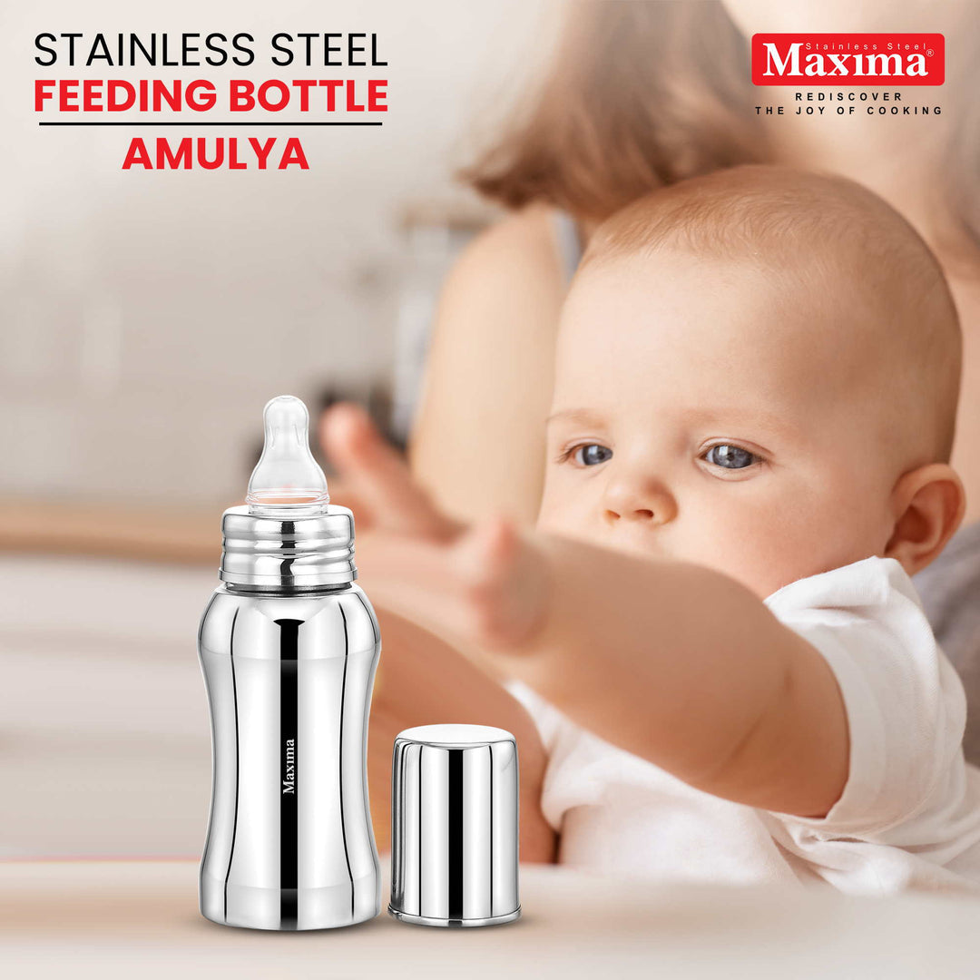 Maxima Amulya Stainless Steel Baby Feeding Bottle