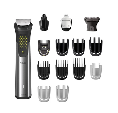 PHILIPS Series 9000 15 in 1 Pro Kit Face, Body & Private Parts | Premium All Metal Body | 120 mins. runtime (MG9551/65)