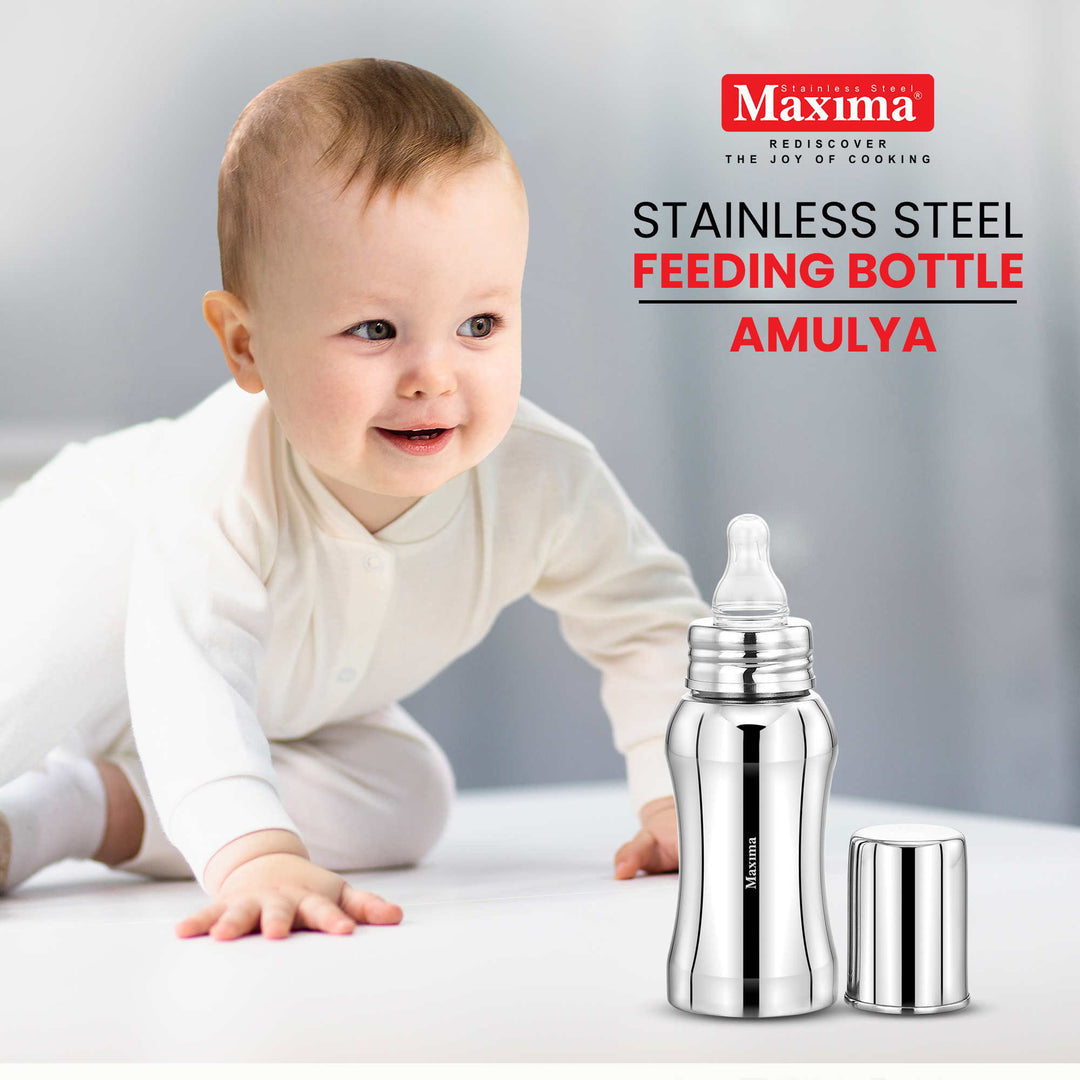 Customized Amulya SS Baby Feeding Bottles