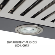 Kitchen Chimney Curved Glass with Push Button Baffle filters 90cm 1250 m3/h -Black (6071 BL)