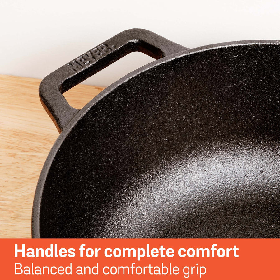 Meyer Pre-Seasoned Cast Iron Dutch Oven/Sauteuse with Glass Lid, (Multiple Sizes)