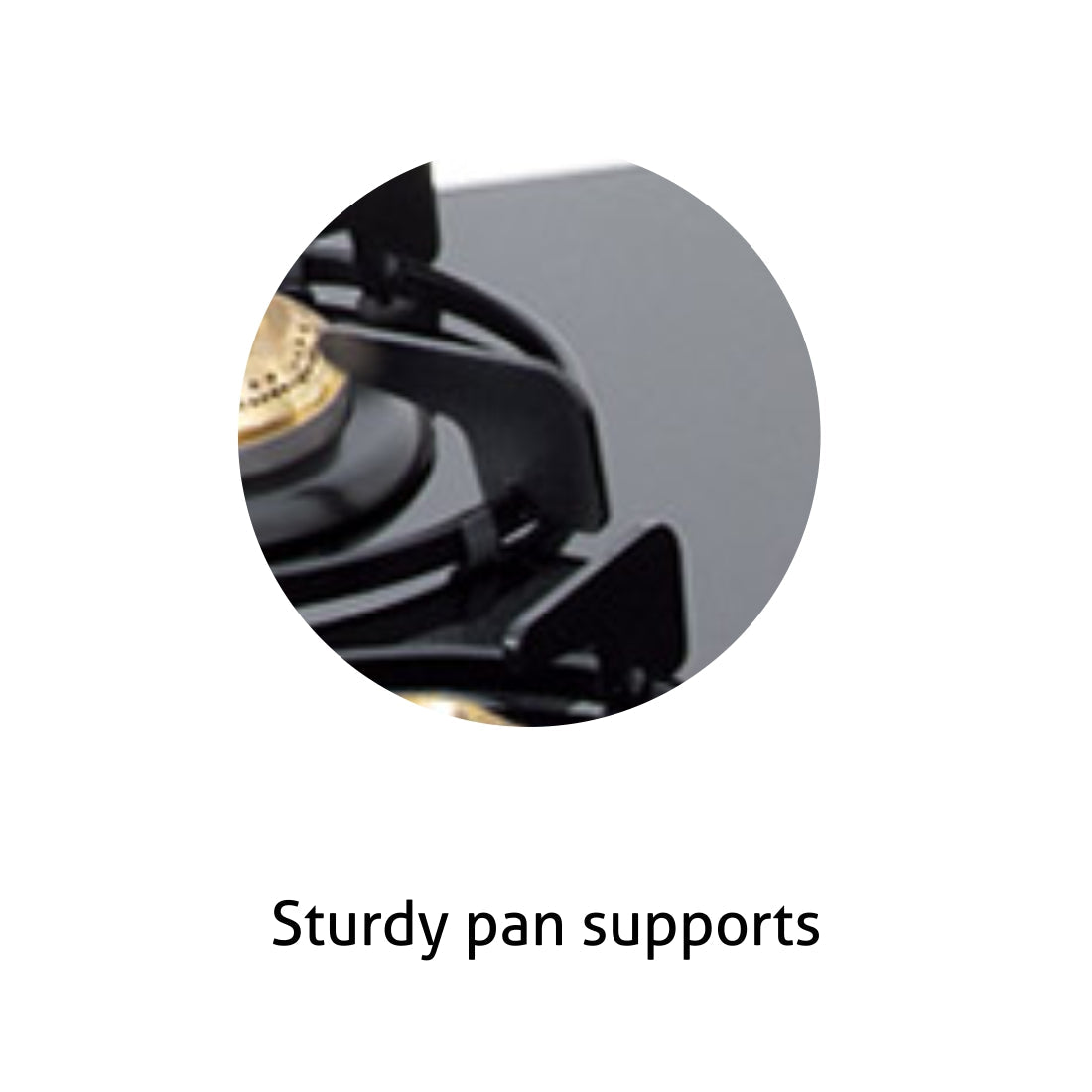 4 Burner Glass Gas Stove with Brass Burners 60CM (1041 GT BB)