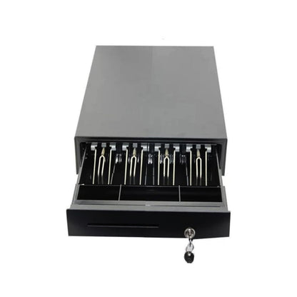 KAIROS Cash Guard Pro Currency Organizer | Key Lock Cash Box with Coin Trays & Banknote Slots | Manual/Auto Open, RJ11 Compatible