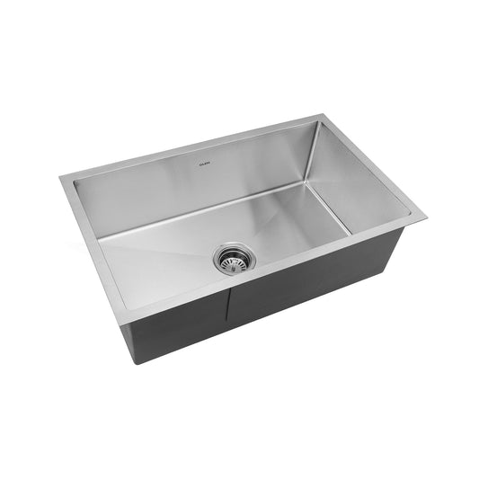 GLEN Stainless Steel Grade 304 Sink for Kitchen | Single Bowl Handmade Sink 30x18x9 inches | Matte Finish (KS-SH30189SBM)