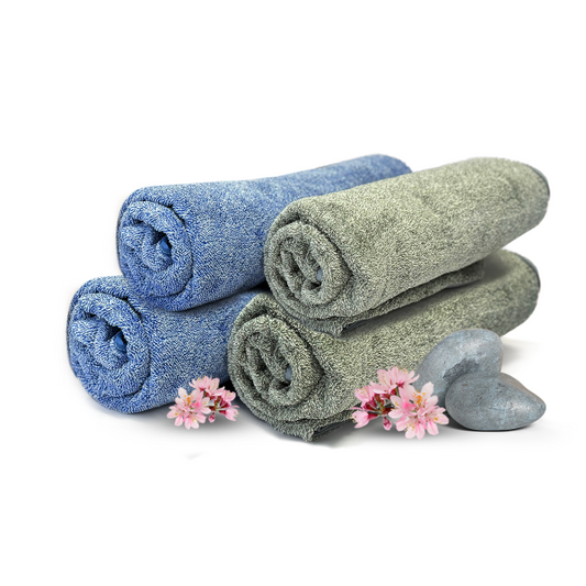 KAIROS Bath Towel Set of 4 | Premium Micro-Fiber Towels Set | 350 GSM