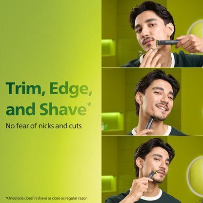 Philips One Blade trimmer for Face+Body Powerful rechargeable trimmer QP1624/10