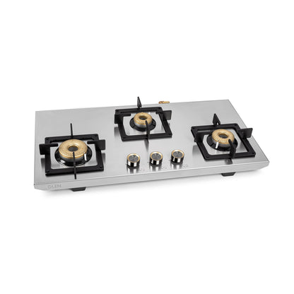 3 Burner Ultra Tuff Free Standing Hob with Forged Brass Burners Auto Ignition (BH1073XLSQFSUTSSAI)