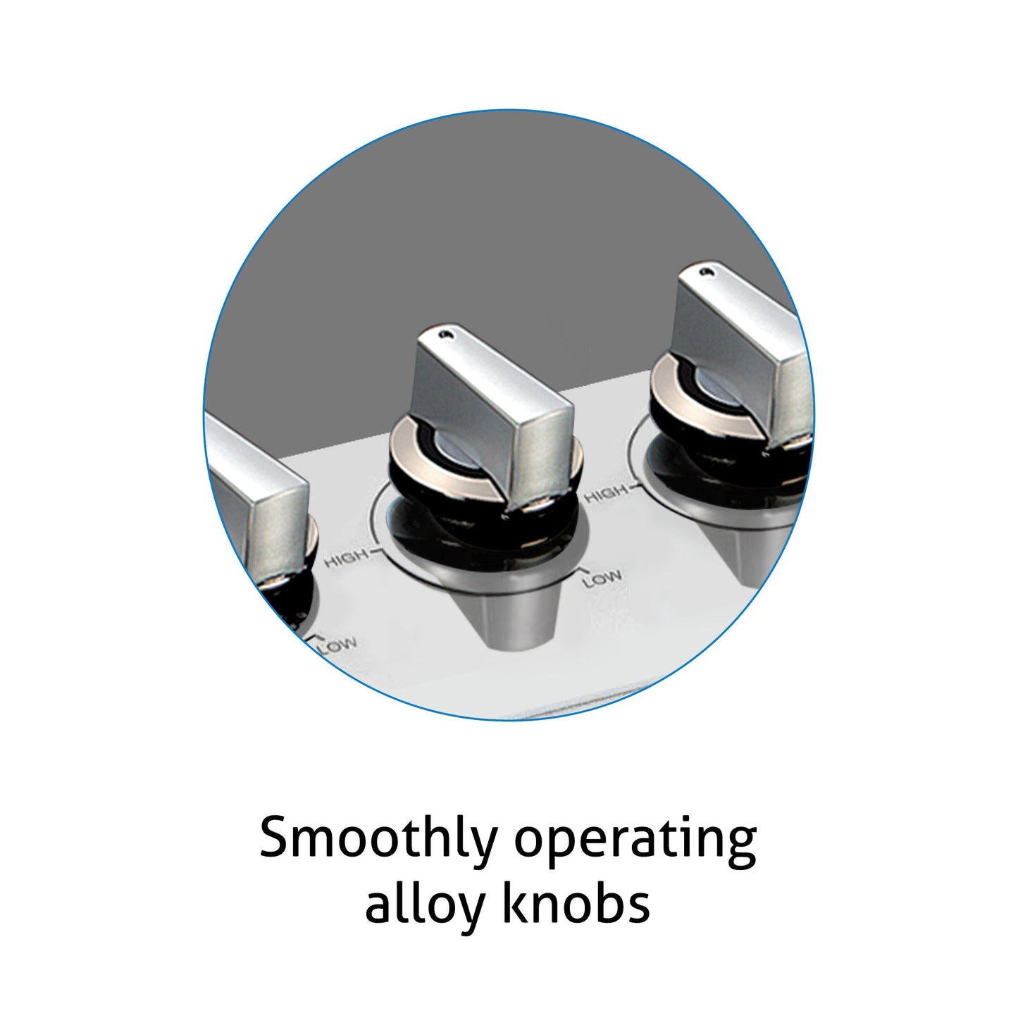 4 Burner Glass Hob Top with Double Ring Forged Brass Burner Auto Ignition (1074 SQ HT BW)