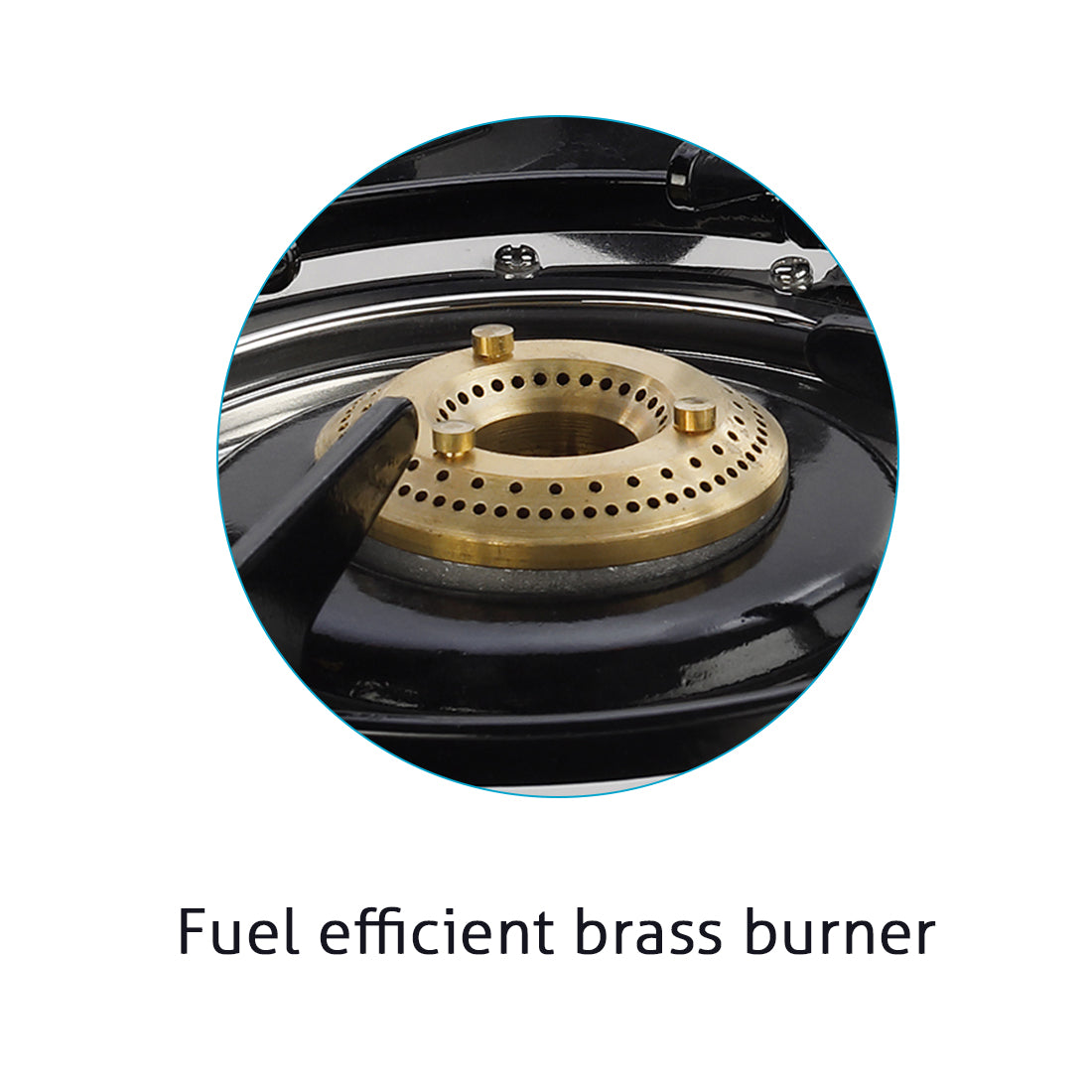 4 Burner  Stainless Steel Gas Stove Extra Wide 1 High Flame 3 Brass Burner (1044 XL SS HF BB)