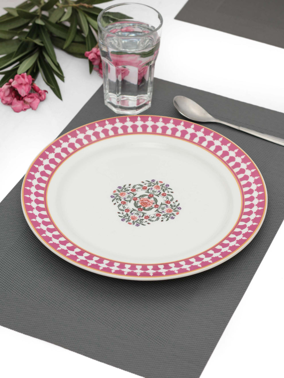 Claycraft India Circus Floral Fountain Dinner Plate 10.5" (1 Piece) (Copy)