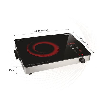 Glen Infrared Stove 2200W (SA-3074 IR22) | 3 Preset Cooking Functions, Touch Control, Energy-Efficient & Fast Heating Cooktop