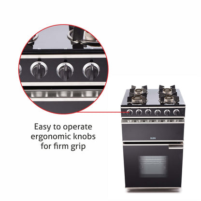 Cooking Range Glass Gas Grill, Gas Oven Rotiseerie Double Ring Forged Brass Burners Auto Ignition  (2014DBAI)