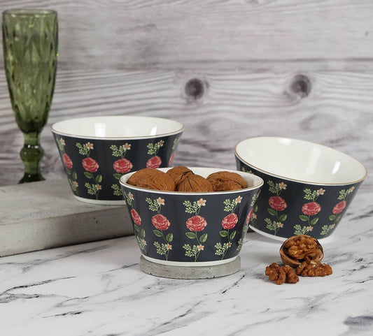 Claycraft India Circus Gruidae's Trance Nikko Bowl (Set of 3)