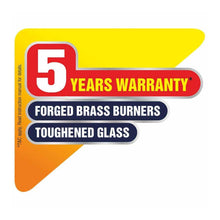 4 Burner Free Standing Glass Hob Forged Brass Burner Flame Failure Device Auto Ignition (1074 FS FB BW FFD AI)