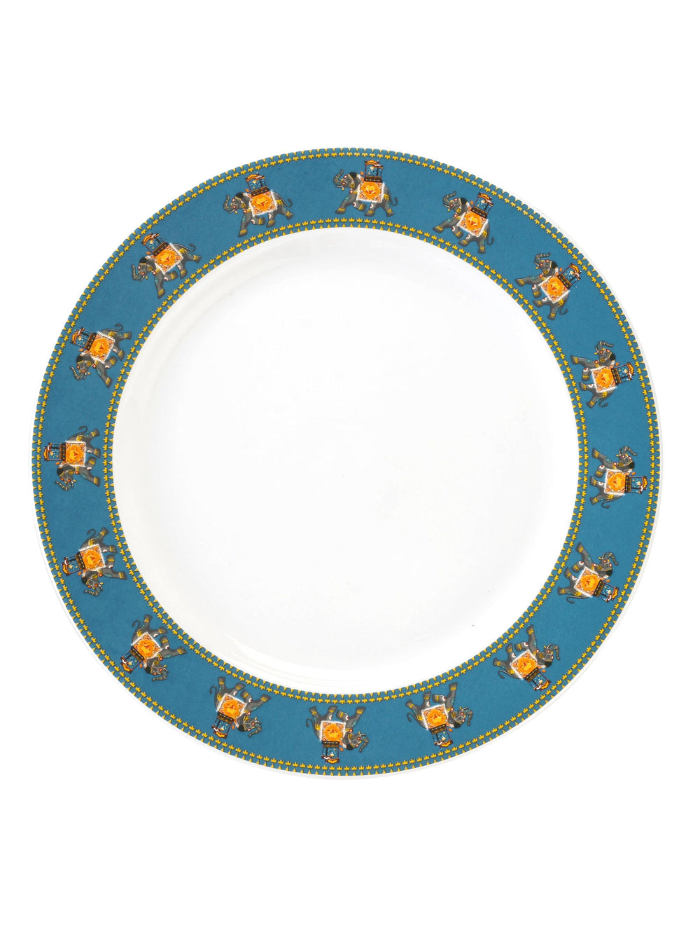 Claycraft India Circus Swirling Safari Dinner Plate 10.5" (1 Piece)