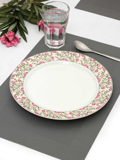 Claycraft India Circus Rose Mallow Moscheutos Dinner Plate 10.5" (1 Piece)