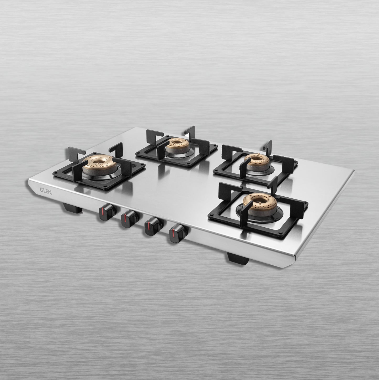 4 Burner Ultra Tuff Stainless Steel Gas Stove with Forged Brass Burner - Manual/Auto Ignition (1054 UT SS)