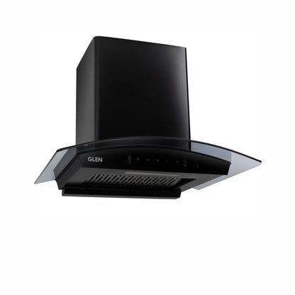 Auto Clean Curved Glass Filter less Kitchen Chimney with Motion Sensor 1200 m3/h (6059 BL Auto Clean 60/90cm)