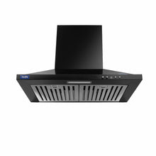 Electric Kitchen Chimney, Pyramid Shape SS Baffle filters 60cm 1100 mB3/h - Black (6050 IN BLK)