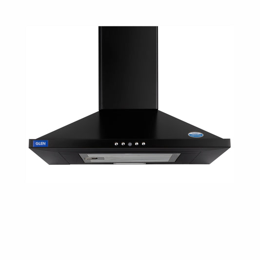 Electric Kitchen Chimney, Pyramid Shape Single Baffle filter 60cm 1000 m3/h -Black (6049 BLK 60 BF)