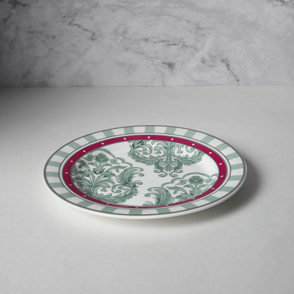 Claycraft India Circus Sage Luxe Dinner Side Plate 7" 1 Piece (18.5 Cm)