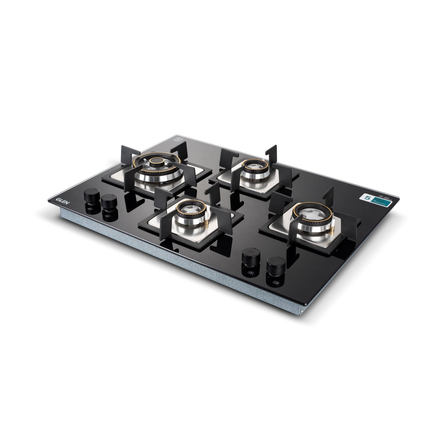 4 Burner Glass Gas Hob Top Triple Ring Burner Double Ring Forged Brass Burner Auto Ignition (1074XSQHTTR70)